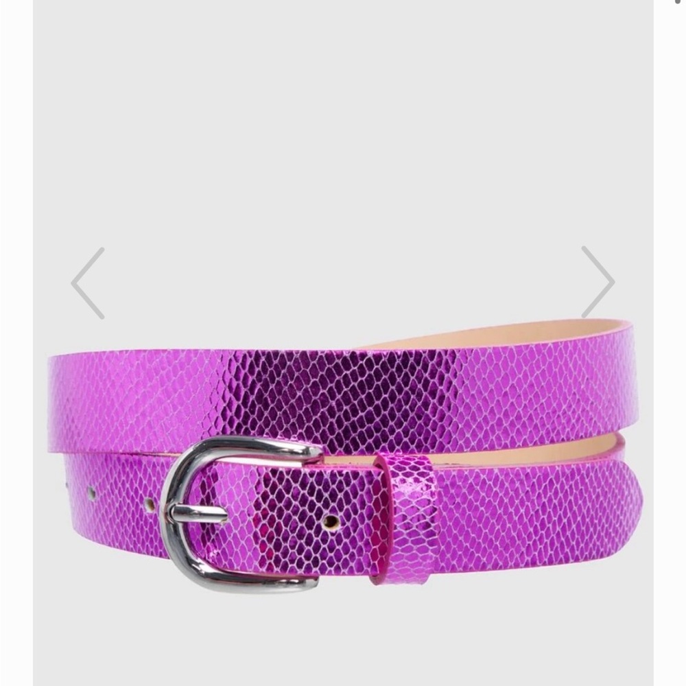 NEW NWT ISABEL MARANT Pink fuchsia leather belt size 70